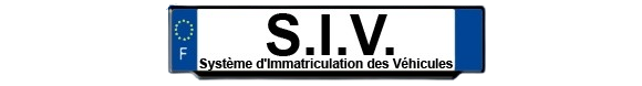 SIV SERVICE D'IMMATRICULATION DES VZHICULES
